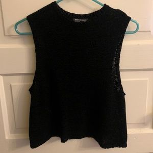 American Apparel Black Mesh Tank - XS/S